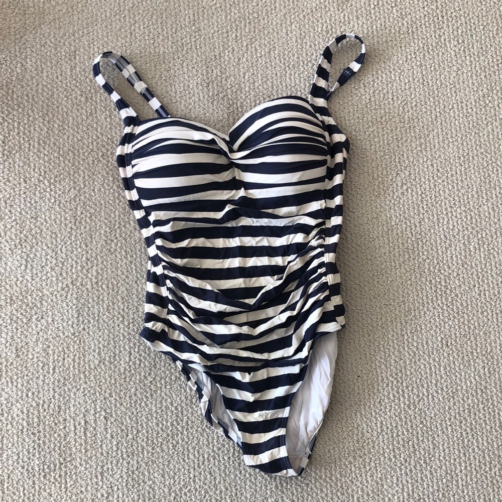 Striped One-Piece Swimsuit